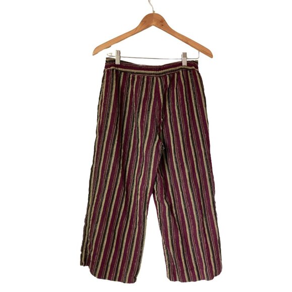 Vintage Peck & Peck Striped Linen Capri Pants - Picture 5 of 5